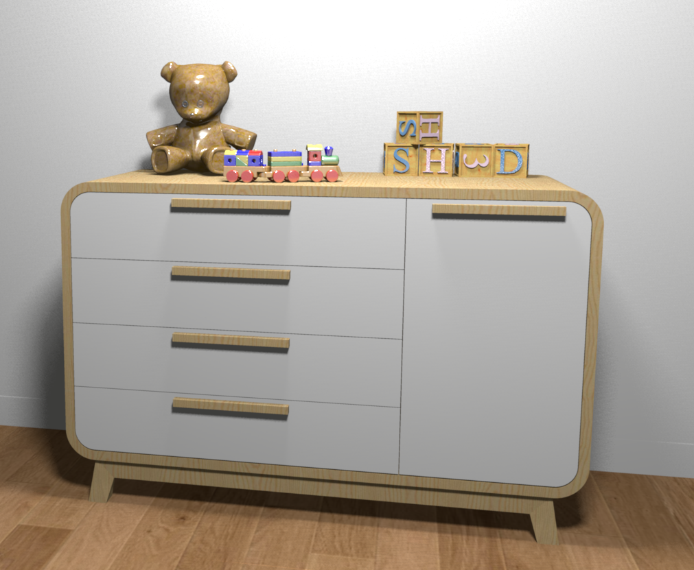 Rendering of the dresser